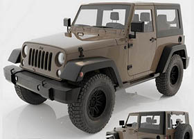 Jeep Wrangler Rubiconģ3Dģ,obj,max,fbx,stlʽ,3Dӡ