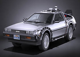 Delorean DMC-12 Back To The Future Episode 1ģ3Dģ,obj,max,fbx,stlʽ,3Dӡ